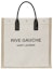 Buy 생 로랑 리브 고쉬 남/북 토트 백 (화이트 리넨/베이지)