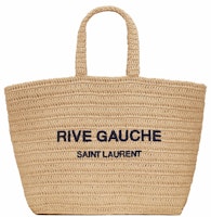 Saint Laurent Rive Gauche Supple Raffia Tote Bag Natural Saint Laurent Rive Gauche Supple Raffia Tote Bag Natural
