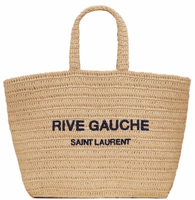Saint Laurent Rive Gauche Supple Raffia Tote Bag Natural Buy Saint Laurent Rive Gauche Supple Raffia Tote Bag Natural