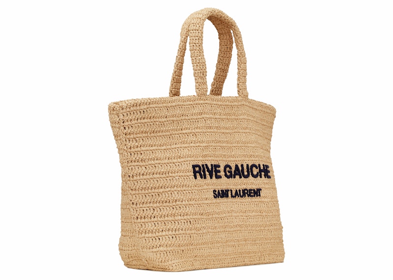 Order 圣罗兰Rive Gauche软质草编托特包自然色