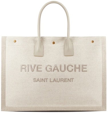 Saint Laurent Rive Gauche Tote Bag Small Neutrals Buy Saint Laurent Rive Gauche Tote Bag Small Neutrals