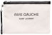 Saint Laurent Rive Gauche Zipped Pouch Off White/Black