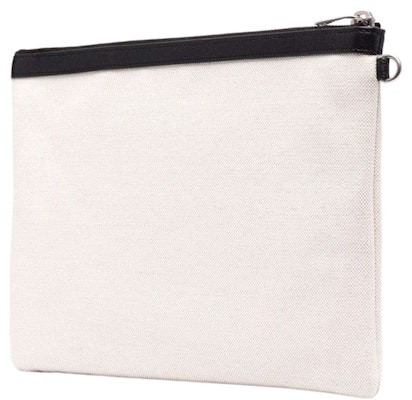 Saint Laurent Rive Gauche Zipped Pouch Off White/Black Order Saint Laurent Rive Gauche Zipped Pouch Off White/Black