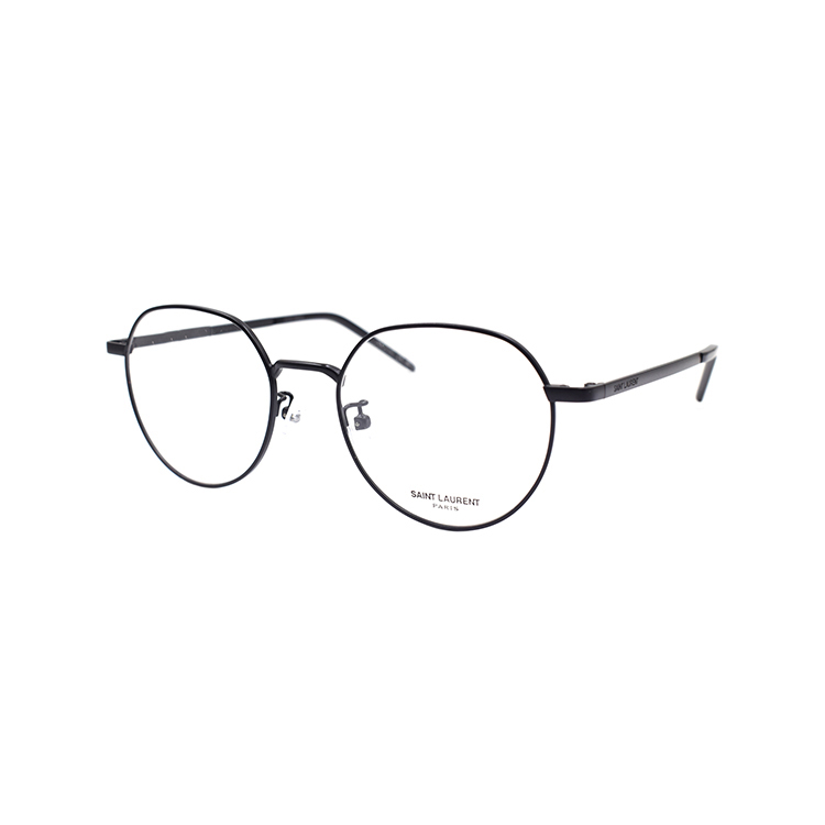 SAINT LAURENT Round Retro Alloy Glasses Black Unisex情侣Optical Frames SL647F-001 圖 2
