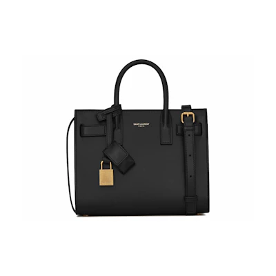 Saint Laurent Sac De Jour Nano In Smooth Leather Black