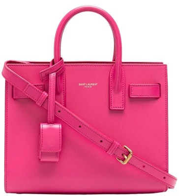 Saint Laurent Sac de Jour Tote Bag Nano Fuchsia Buy Saint Laurent Sac de Jour Tote Bag Nano Fuchsia
