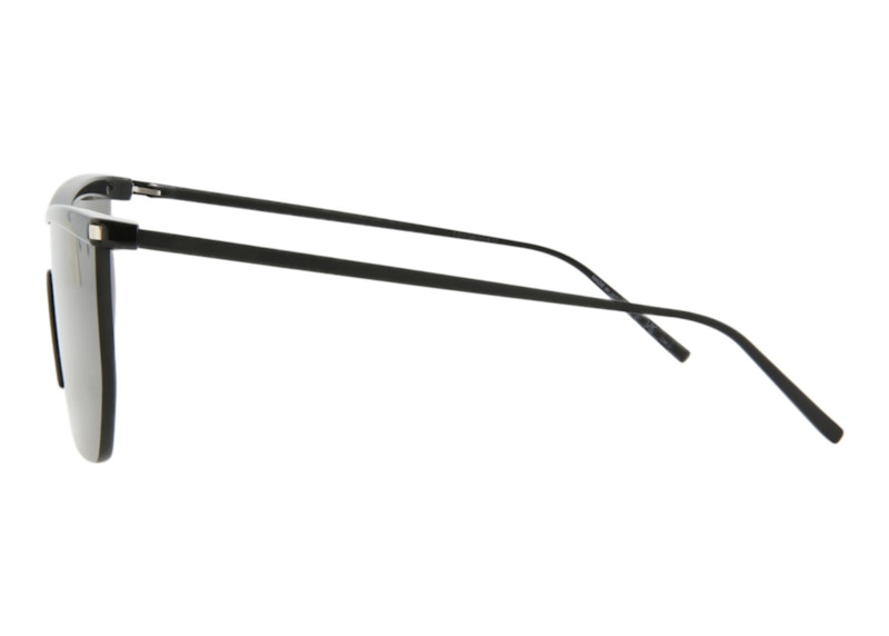 Lookbook Saint Laurent Shield Sunglasses Black/Black (SL519MASK-30013068-001)