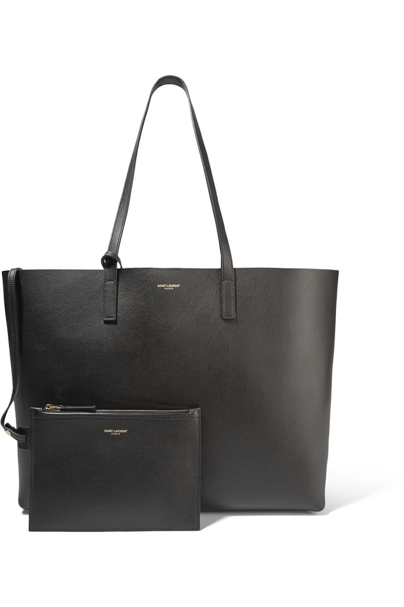 Saint Laurent Shopping Tote (With Pouch) Large Black