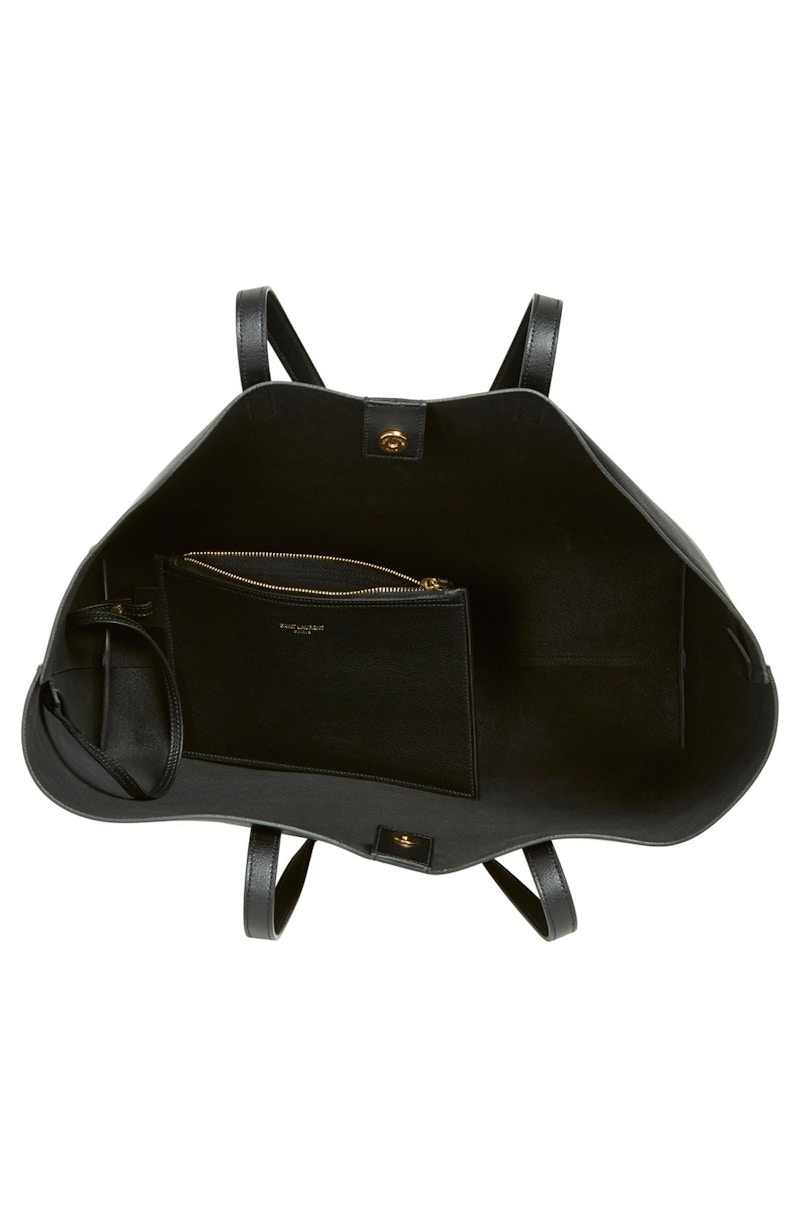 Saint Laurent Shopping Tote (With Pouch) Large Black 圖 3