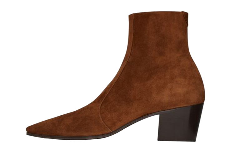 Saint Laurent Short Boots 'Dark Brown Leather' 66762027D002708