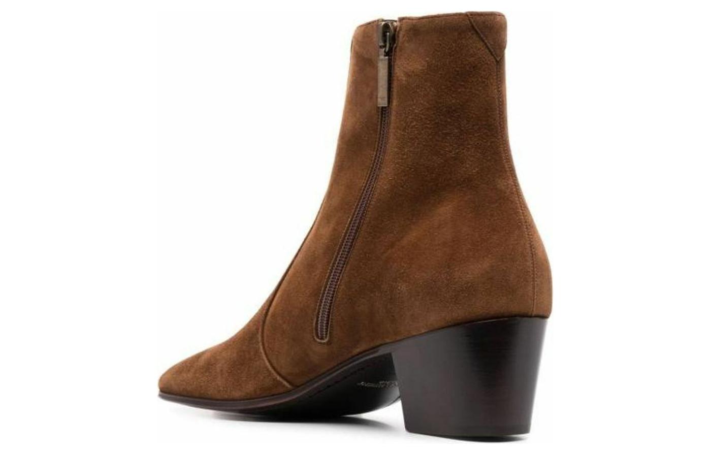 Lookbook Botas Cortas Saint Laurent 'Cuero Marrón Oscuro' 66762027D002708