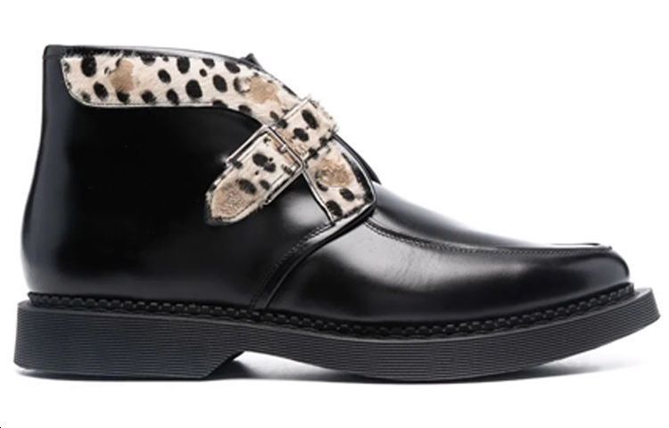 Order 생 로랑 테디 레오파드 버클 숏부츠 (블랙) 66759926Y101079