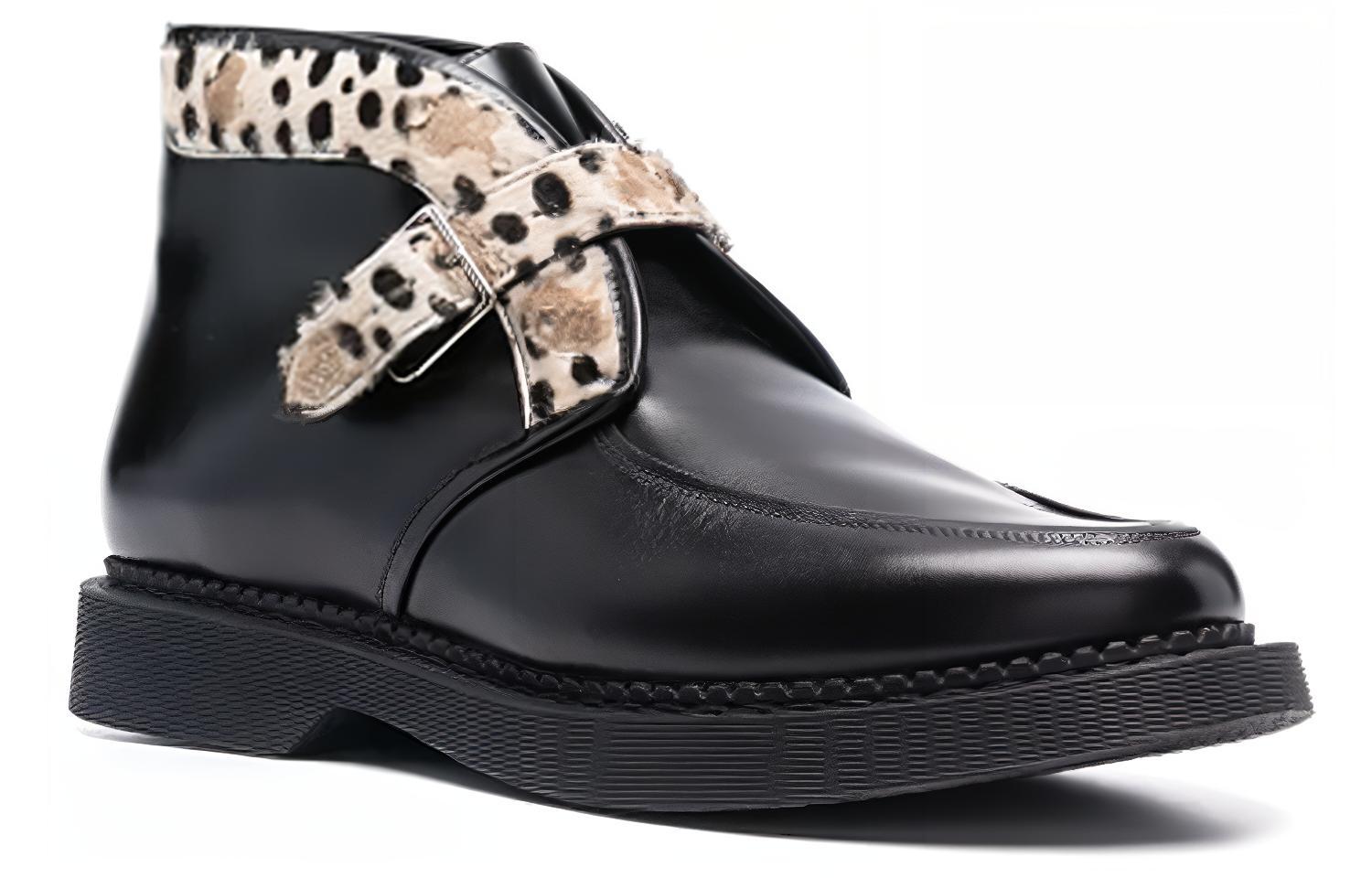 Lookbook 생 로랑 테디 레오파드 버클 숏부츠 (블랙) 66759926Y101079