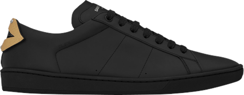 Saint Laurent Signature Court Classic Lips SL/01 Low Top 'Hitam Emas' Sneakers 485275-EXV60-8069 Buy Saint Laurent Signature Court Classic Lips SL/01 Low Top 'Hitam Emas' Sneakers 485275-EXV60-8069