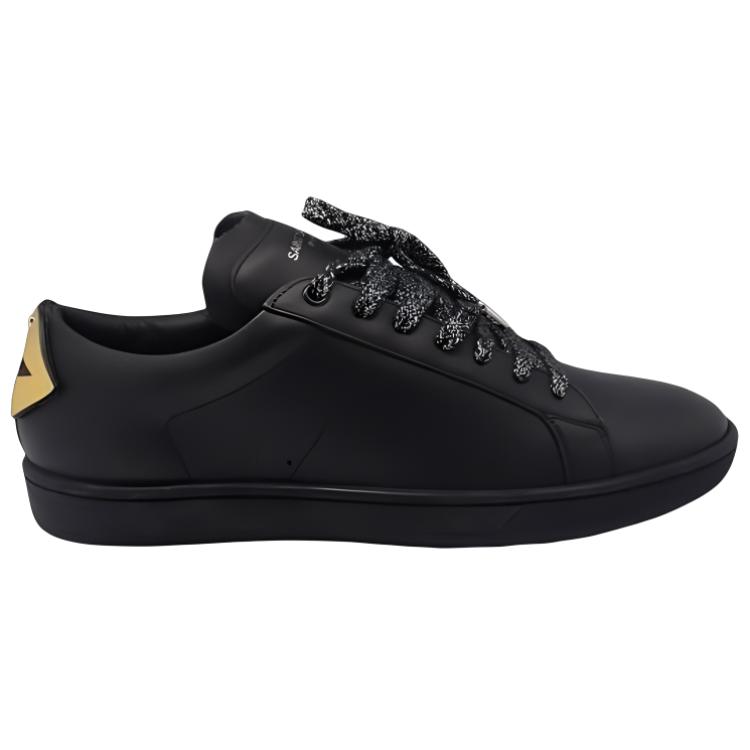 Order Saint Laurent Baskets Court Classic SL/01 Bas ''Noir Or'' Lèvres Signature 485275-EXV60-8069