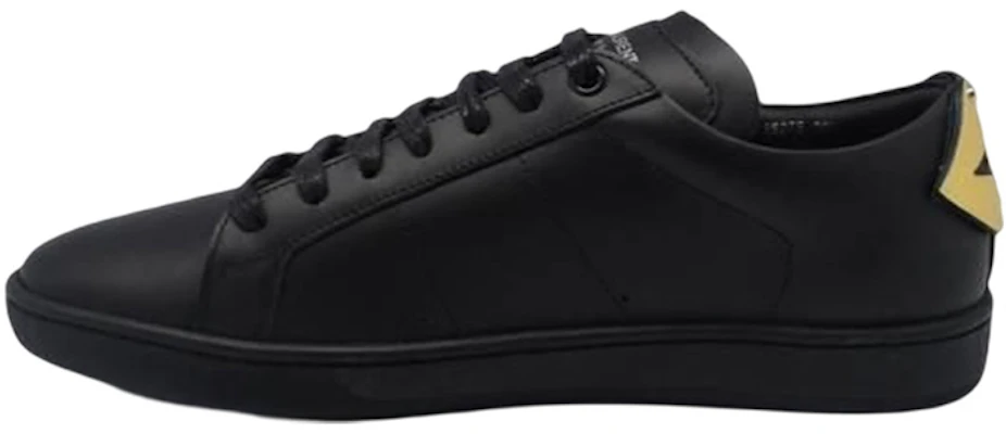 Saint Laurent Baskets Court Classic SL/01 Bas ''Noir Or'' Lèvres Signature 485275-EXV60-8069 Shop Saint Laurent Baskets Court Classic SL/01 Bas ''Noir Or'' Lèvres Signature 485275-EXV60-8069