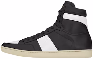 Saint Laurent Signature Court Classic SL/10H High Top Sneaker 'Black White' 345416-AQI10-1090 Saint Laurent Signature Court Classic SL/10H High Top Sneaker 'Black White' 345416-AQI10-1090