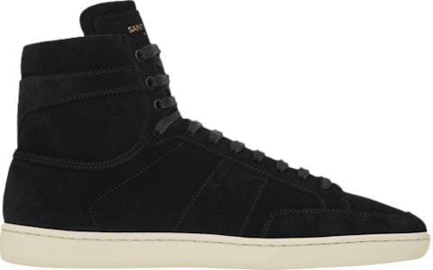 Saint Laurent Signature Court Classic SL/10H High Top Sneaker 'Suede Hitam' 418026-D5X00-1000 Buy Saint Laurent Signature Court Classic SL/10H High Top Sneaker 'Suede Hitam' 418026-D5X00-1000