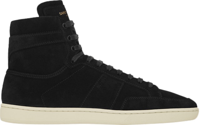 Saint Laurent Signature Court Classic SL/10H High Top Sneaker 'Black Suede' 418026-D5X00-1000 Buy Saint Laurent Signature Court Classic SL/10H High Top Sneaker 'Black Suede' 418026-D5X00-1000