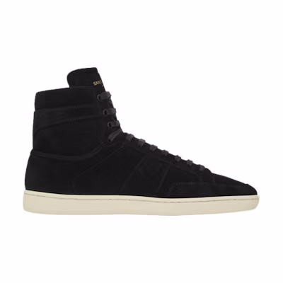 Saint Laurent Signature Court Classic SL/10H High Top Sneaker 'Black Suede'