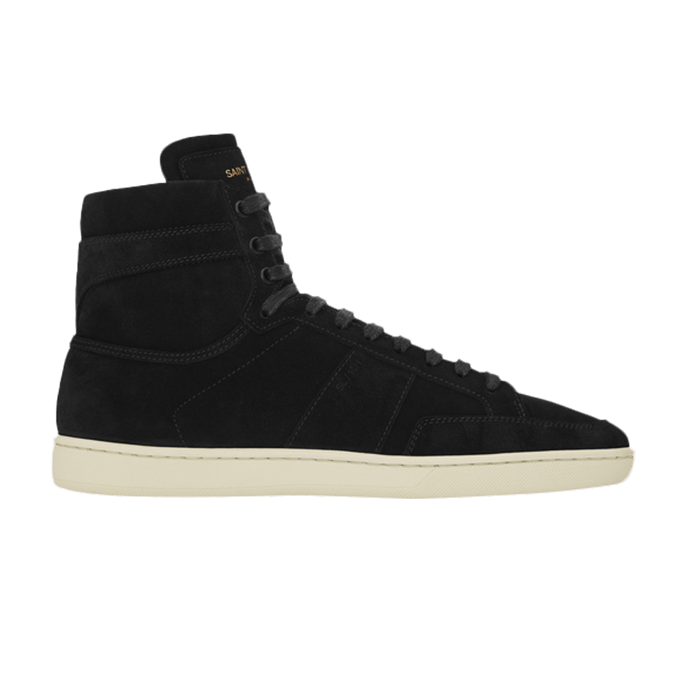 Saint Laurent Signature Court Classic SL/10H High Top Sneaker 'Black Suede' 418026-D5X00-1000