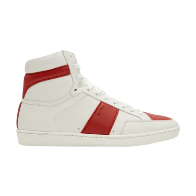 Saint Laurent Signature Court Classic SL/10H High Top Sneaker 'White Red'
