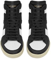 聖羅蘭經典SL/10H高筒運動鞋「黑白」345416-AQI10-1090 Shop 聖羅蘭經典SL/10H高筒運動鞋「黑白」345416-AQI10-1090