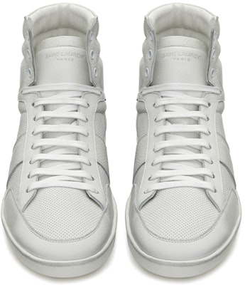 圣罗兰Signature Court Classic SL/10H高帮 ‘光学白’ 418026-1JZD0-9030 Shop 圣罗兰Signature Court Classic SL/10H高帮 ‘光学白’ 418026-1JZD0-9030
