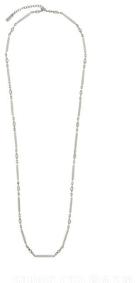 SAINT LAURENT Silver Metal Necklace for Men with Patchwork Design. 777766Y15268162 Lookbook SAINT LAURENT Silver Metal Necklace for Men with Patchwork Design. 777766Y15268162