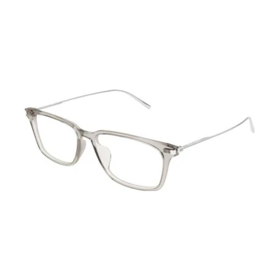 SAINT LAURENT Silver Rectangular Optical Glasses for Men - Metal & Acetate Frames SL625003