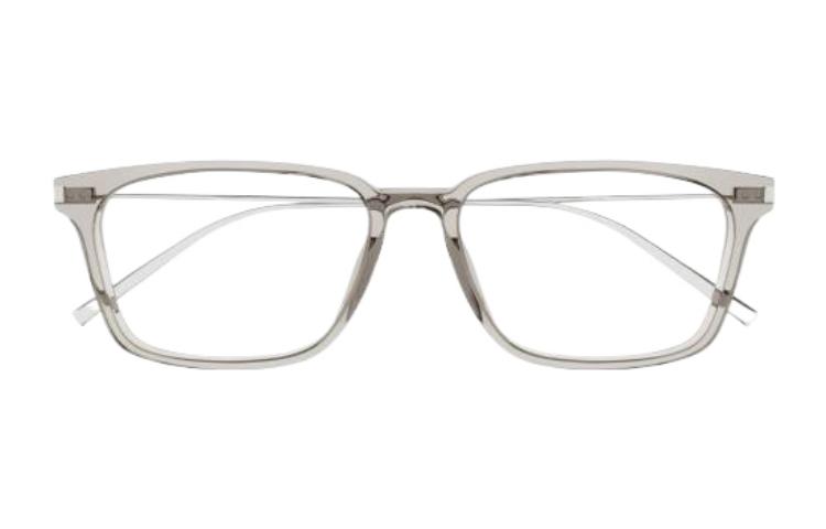 SAINT LAURENT Silver Rectangular Optical Glasses for Men - Metal & Acetate Frames SL625003 圖 3