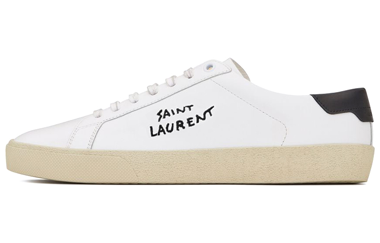 Saint Laurent SL-06 Court Leather 2020 'White Black' 610685-08G10-9061
