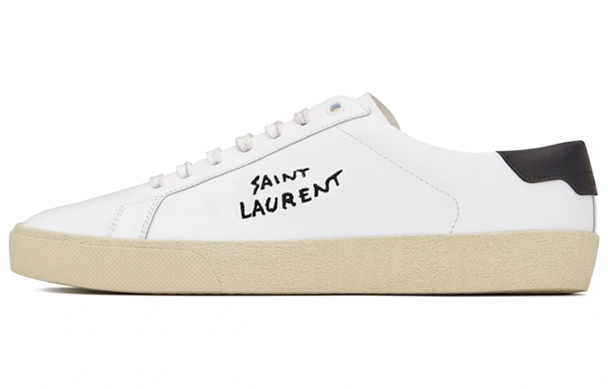 Saint Laurent SL-06 Court Leather 2020 'White Black'