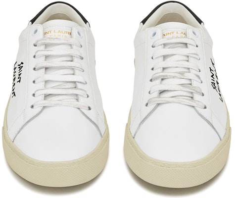 Saint Laurent SL-06 Sepatu Kulit 2020 'Putih Hitam' 610685-08G10-9061 Lookbook Saint Laurent SL-06 Sepatu Kulit 2020 'Putih Hitam' 610685-08G10-9061