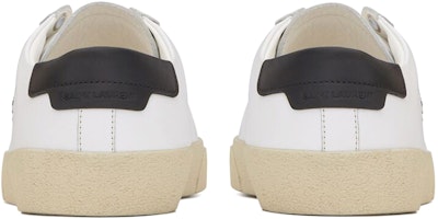 SAINT LAURENT聖羅蘭 SL/06 Court 刺繡低筒 時尚板鞋 男款 白色 做舊版 Shop SAINT LAURENT聖羅蘭 SL/06 Court 刺繡低筒 時尚板鞋 男款 白色 做舊版