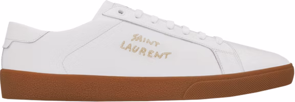 Saint Laurent SL-06 Court Leather 'Optic White Gum' 610685-00N00-9030 Saint Laurent SL-06 Court Leather 'Optic White Gum' 610685-00N00-9030