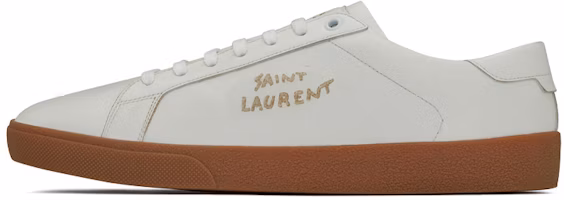 Saint Laurent SL-06 Court Leather 'Optic White Gum' 610685-00N00-9030 Saint Laurent SL-06 Court Leather 'Optic White Gum' 610685-00N00-9030
