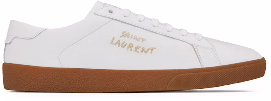 Saint Laurent SL-06 Court Leather 'Optic White Gum' 61068500N009030 Saint Laurent SL-06 Court Leather 'Optic White Gum' 61068500N009030