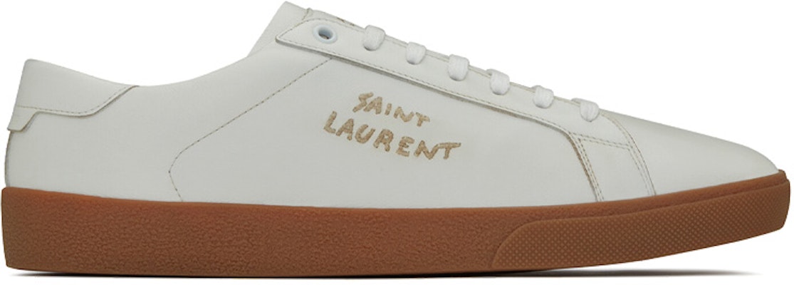 Saint Laurent SL-06 Court Leather 'Optic White Gum' 610685-00N00-9030 Order Saint Laurent SL-06 Court Leather 'Optic White Gum' 610685-00N00-9030