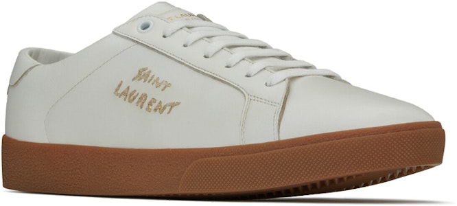 Saint Laurent SL-06 Court Cuero 'Blanco Óptico Goma' 61068500N009030 Lookbook Saint Laurent SL-06 Court Cuero 'Blanco Óptico Goma' 61068500N009030