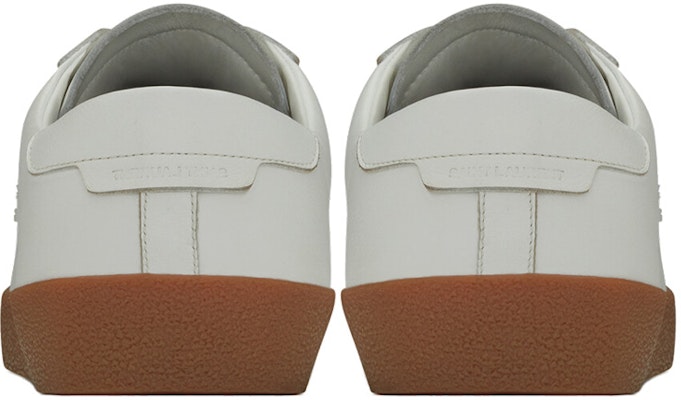 Saint Laurent SL-06 Court Kulit 'Optic White Gum' 61068500N009030 Purchase Saint Laurent SL-06 Court Kulit 'Optic White Gum' 61068500N009030