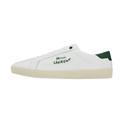 Saint Laurent SL-06 Court Leather 'White Dark Basil'