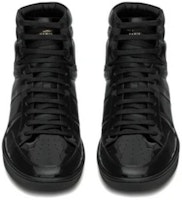 SAINT LAURENT聖羅蘭 SL/10 皮革 簡約舒適 高筒 板鞋 男款 黑色 Lookbook SAINT LAURENT聖羅蘭 SL/10 皮革 簡約舒適 高筒 板鞋 男款 黑色