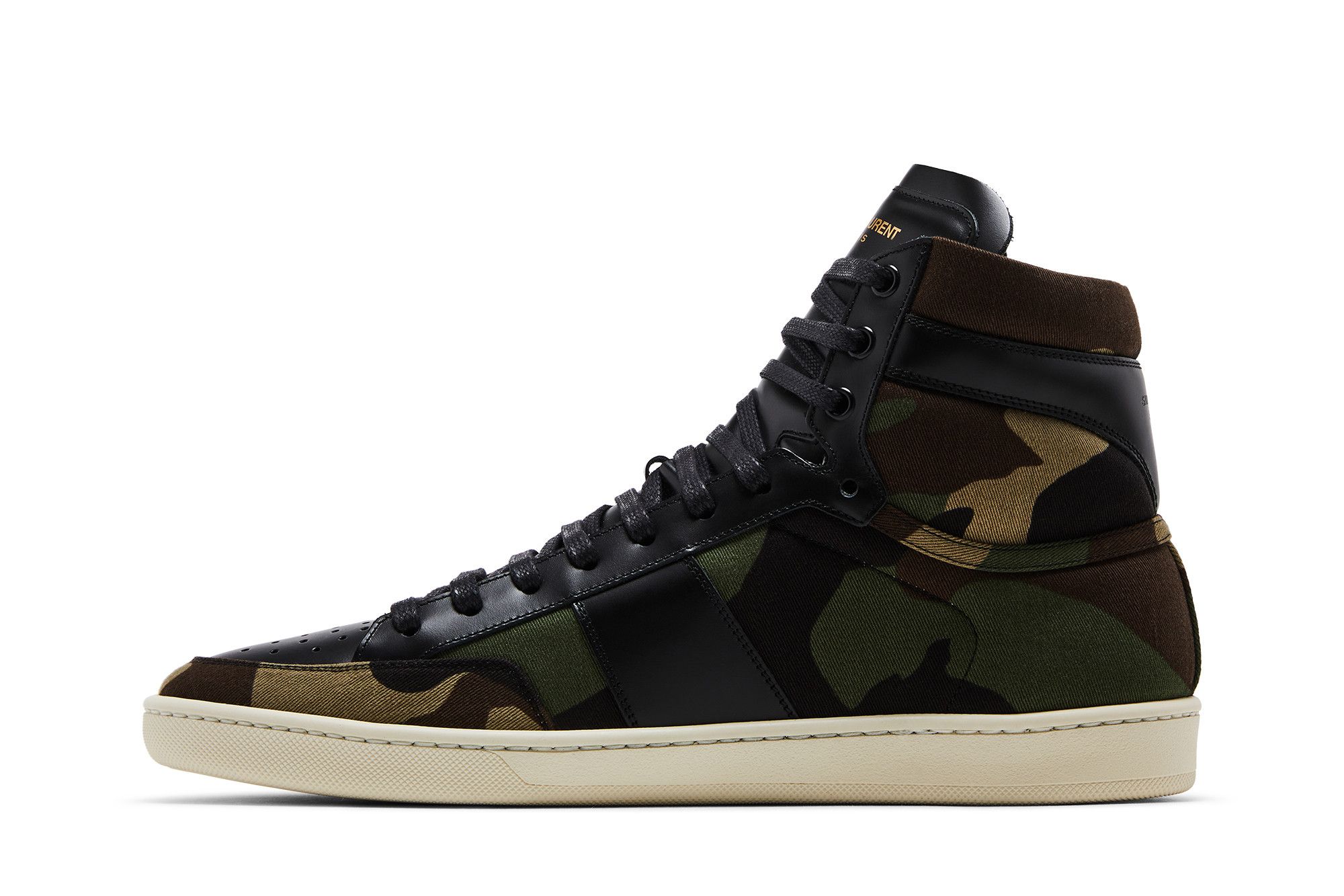 Lookbook Saint Laurent SL-10 Military High ''Camouflage Kaki''. 458856-GL010-3071