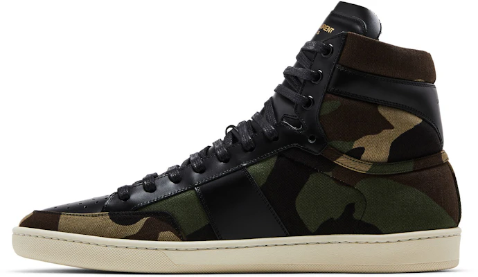 Saint Laurent SL-10 Military High ''Camouflage Kaki''. 458856-GL010-3071 Lookbook Saint Laurent SL-10 Military High ''Camouflage Kaki''. 458856-GL010-3071