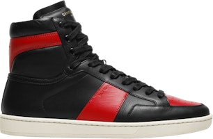 Saint Laurent SL-10H High Top Sneaker 'Black Red' 418026-0MP30-1074 Saint Laurent SL-10H High Top Sneaker 'Black Red' 418026-0MP30-1074