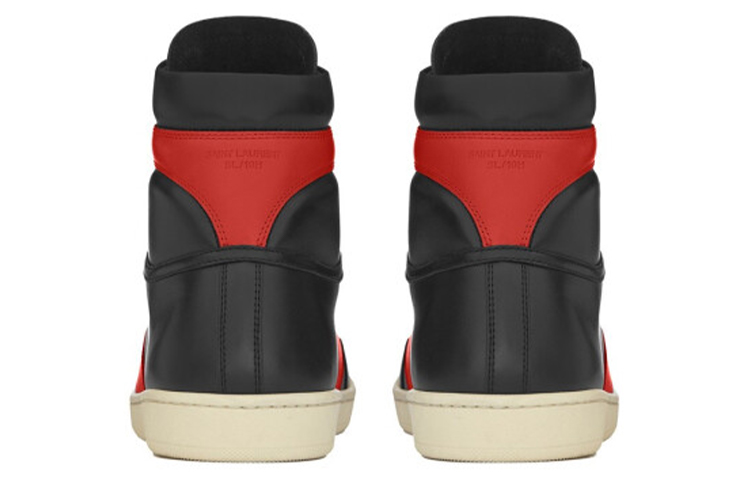 Shop 圣罗兰 SL-10H 高帮运动鞋 '黑红' 418026-0MP30-1074
