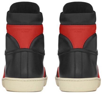 Saint Laurent SL-10H High Top Sneaker 'Black Red' 418026-0MP30-1074 Shop Saint Laurent SL-10H High Top Sneaker 'Black Red' 418026-0MP30-1074