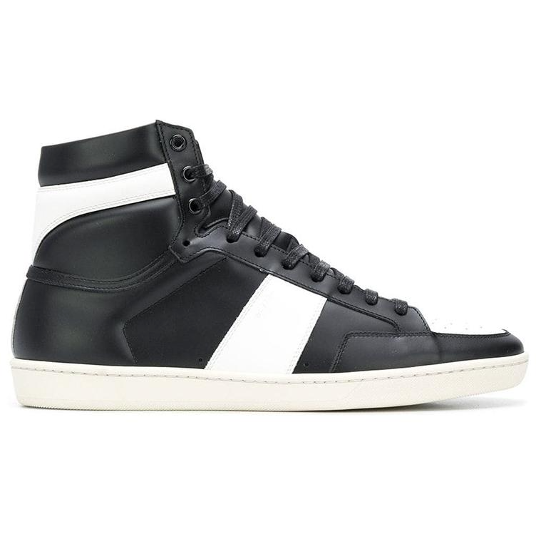 Order Saint Laurent SL-10H Hoge Sneakers ''Zwart Wit'' 418026-0MP30-1090
