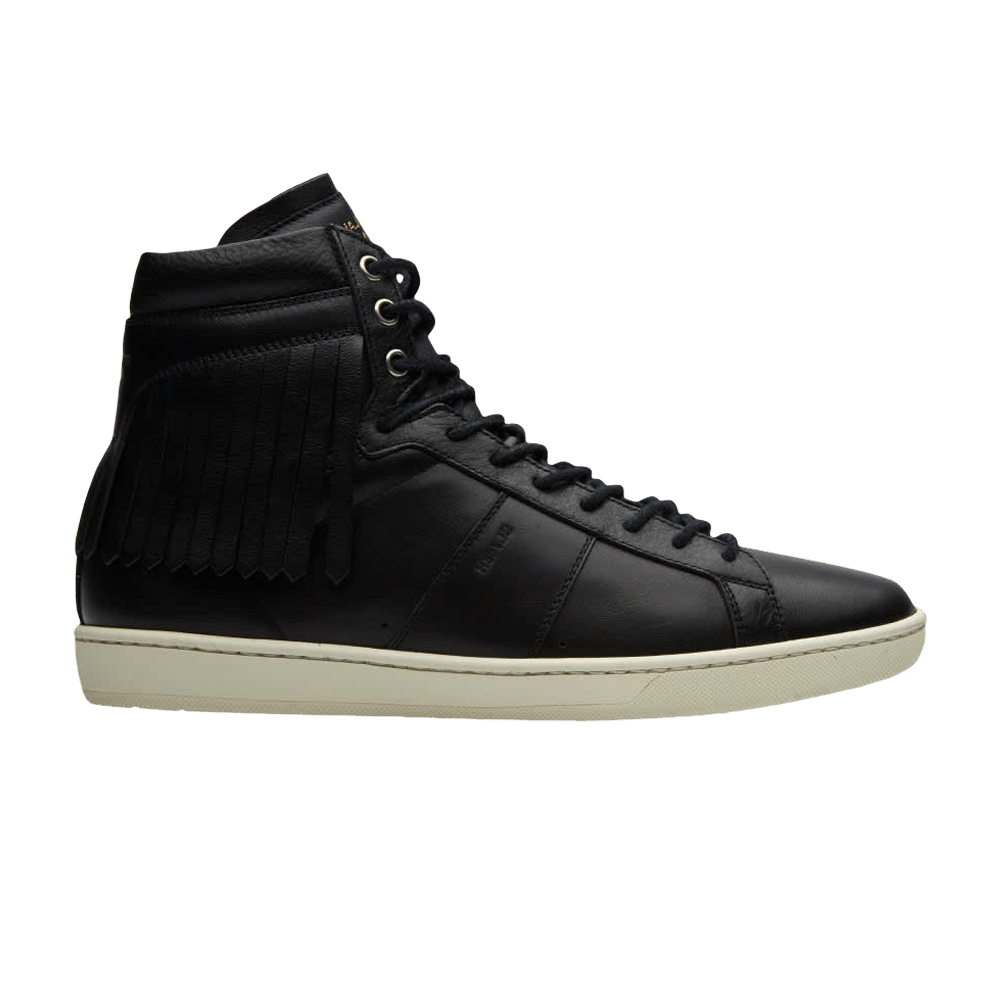Saint Laurent SL-18 Fringe High 'Black' 419557-COT00-1000